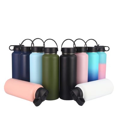 Buy OEM Double Wall Sport Stainless Steel Water Bottle With Straw 350/550/750/960/1200/1800ML Lightweight Insulated Water Bottle For Hiking Stay Hydrated All Day online manufacture