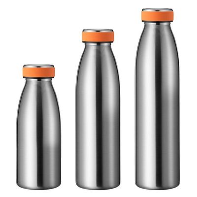 Buy 350/500/750ML Milk Shape Small Mouth Stainless Steel Water Bottle Matt Rubber Coated Stainless Steel Water Bottle Durable And Comfortable Design online manufacture