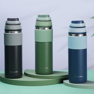Buy Leak Spill Proof 316 Stainless Steel Vacuum Bottle 500ml With Handle Personalised Metal Water Bottles Easy Cleaning With Wide Mouth online manufacture