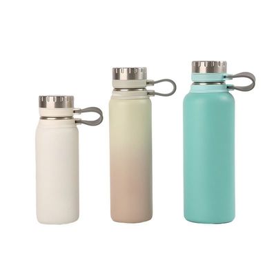 Buy 500/700/1000ml  Stainless Steel Water Bottle 1 Litre Silicone Strap Portable Sport Double Wall Stainless Steel Vacuum Insulated Water Bottle online manufacture