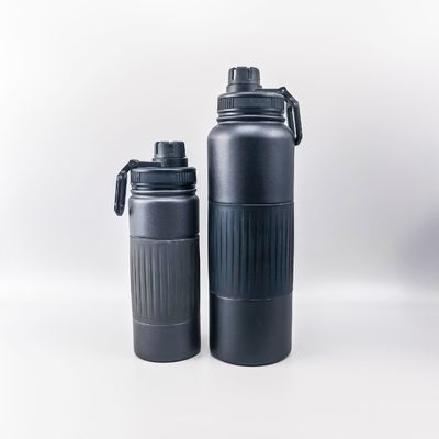 Buy 550/750/960/1200/1800ML Stainless Steel Flask 1.8 Litre Double Walled Stainless Steel Drink Bottle With Silicone Handle Design Sustainable online manufacture