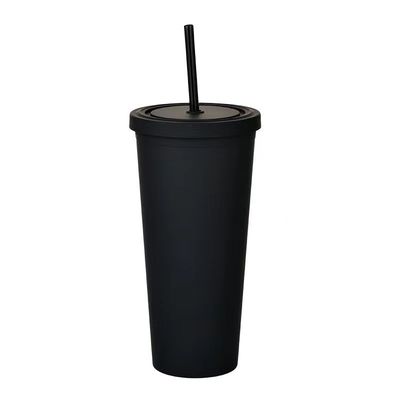 Buy Lightweight  Candy Color Skinny 22 Oz Plastic Tumbler Clear Double Wall Acrylic Tumblers With Straw 450/700ml Large Capacity Leak Proof Design online manufacture