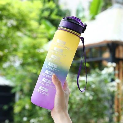 Buy Leakproof BPA Free Custom 32 Oz Water Bottles Big Motivational Water Bottle With Time Marker And Straw For For Fitness And Outdoor Enthusiasts online manufacture