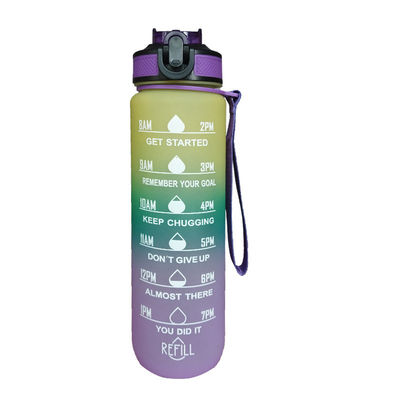Buy Purple Blue 25 Oz Water Bottle With Straw Custom Motivational Water Bottle With Time Marker Fitness Weight Loss Tracker Lightweight Durable Design online manufacture