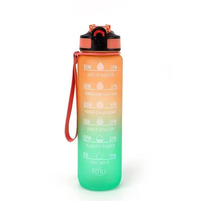 Buy Large Capacity Stylish Reusable Eco Friendly 1 Litre Water Bottle Gym Plastic Water Bottle With Leak Proof And One Click Open Customized Logo online manufacture