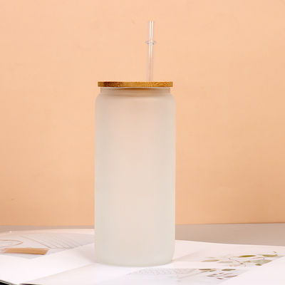 Buy Drop Resistance Clear Glass Water Bottle Household Borosilicate Glass Coffee Tumbler With Straw Large Capacity 8*15cm Customized Acceptable online manufacture