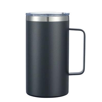 Buy 12oz Stainless Steel Insulated Coffee Mug With Handle Double Wall Vacuum Travel Mug Tumbler Cup With Sliding Lid Navy online manufacture