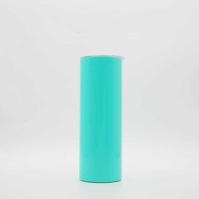 Buy 20Oz With Lid And Straw Skinny Tumbler Insulated Slim Powder Coated Double Wall Vacuum Insulated Coffee Tumbler For Hot Cold Drinks online manufacture