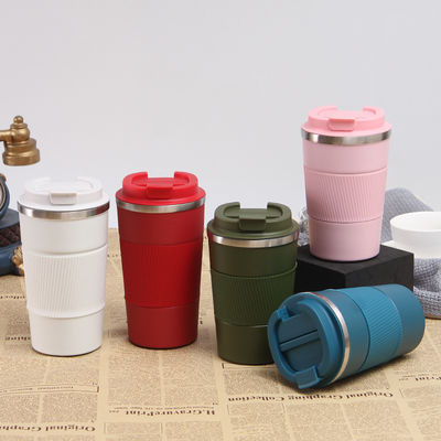 Buy Insulated 12oz 17oz Leakproof Coffee Cup With Lid Thermal Coffee Tumbler Stainless Steel Keep Cold And Hot Gift For Men Women online manufacture