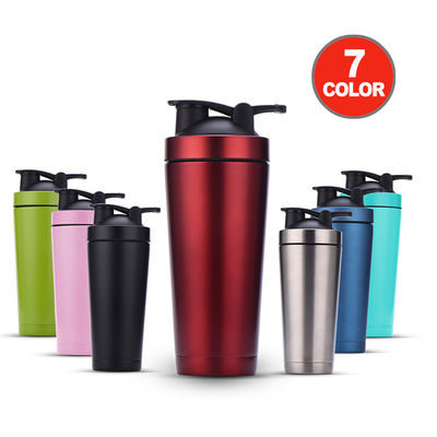 Buy Upgraded Shaker Bottle For Protein Mixes 27oz With Storage For Powder Stainless Steel Shaker Bottle With Wire Whisk BPA Free Leak Proof online manufacture
