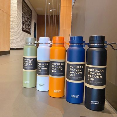 Buy 1100ML Thermos Stainless Steel Insulation Pot Portable Travel Kettle Tea Vacuum Bottle Outdoor Sports Vacuum Flask Hot Water Cup online manufacture