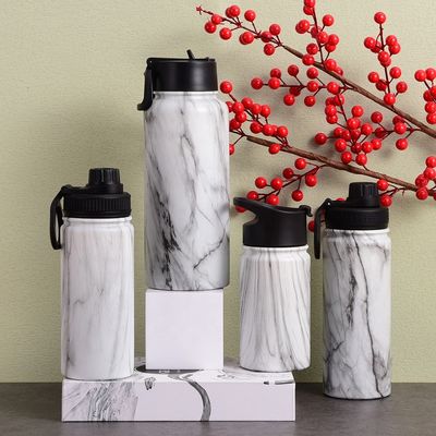 Buy Insulated Water Bottle With Spout Lid Reusable Stainless Steel Water Bottles With Handle Leak Proof Sports Water Flask For Gym Travel Bike Camping 22oz online manufacture