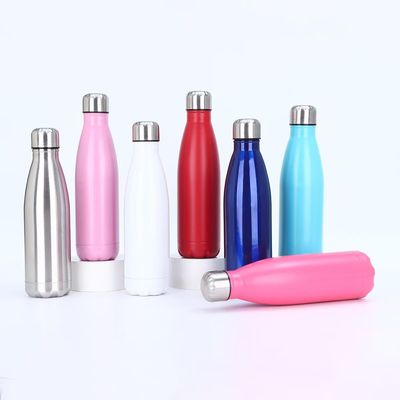 Buy 17oz Stainless Steel Water Bottles Vacuum Insulated Water Bottles Double Walled Powder Coated Reusable Metal Sports Water Bottles Keep Drinks Hot And Cold Sky Light Blue online manufacture