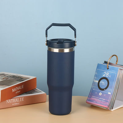 Buy 30oz Stainless Steel Tumbler  Vacuum Insulated Water Bottle For Home Office Or Car Reusable Cup With Straw Leak Resistant Flip Cold For 12 Hours Or Iced For 2 Days online manufacture