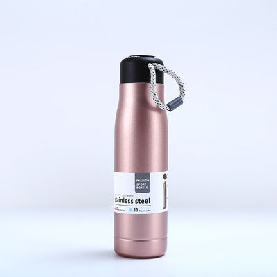 Buy Eco Friendly Stainless Steel Water Bottle with Strap Lid Triple Layered Vacuum Insulated and Reusable for Direct Drinking online manufacture
