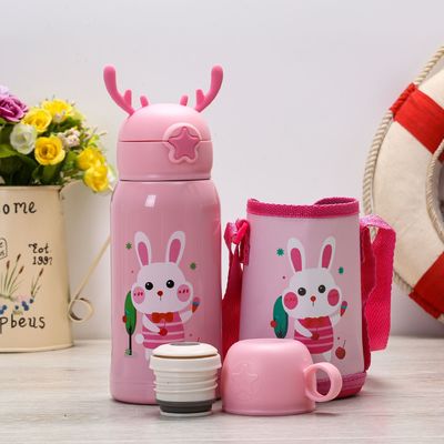 Buy Kids Water Bottle For School With Straw Lid , 16 Oz Stainless Steel Insulated Water Bottle For Kids online manufacture