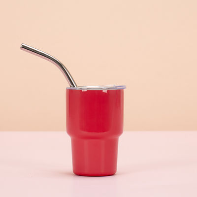 Buy Mini Shot Tumblers 2OZ White Red Green Shot Glasses With Straws Stainless Steel Xmas Party Cups For Home Bar Tea Coffee Cocktails Drinks Gift Supplies online manufacture