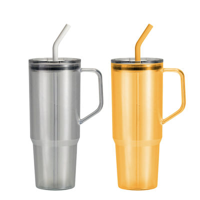 Buy Customizable 40oz Single-layer Handle Cup Large-capacity Straw Cup Portable Plastic Tumbler For Outdoor And Travel online manufacture