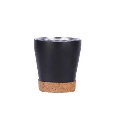 Buy Table Protect 8 Oz Insulated Tumbler Double Wall Stainless Steel Tumbler Cork Bottom Coffee Mug Custom With Filp Lid Convenient And Easy To Clean online manufacture