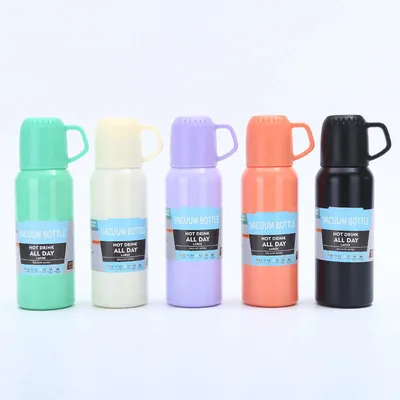 Buy Vacuum Insulated Water Bottle Thermo With Cup 648ml / 22oz Stainless Steel Thermal Water Bottles Water Thermo Flask Thermo For Hot And Cold Drinks Coffee Water online manufacture