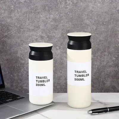 Buy Travel Tumbler 11.8 Fl Oz 350 Ml White Double Wall Vacuum Construction Heat And Cold Retention online manufacture