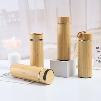 Buy 17 Oz-Bambuood Premium Vacuum Insulated Stainless Steel Bamboo Tumbler Leak Proof Bamboo Tumbler Thermos For Loose Leaf Tea Coffee Fruit-Infused Drinks online manufacture