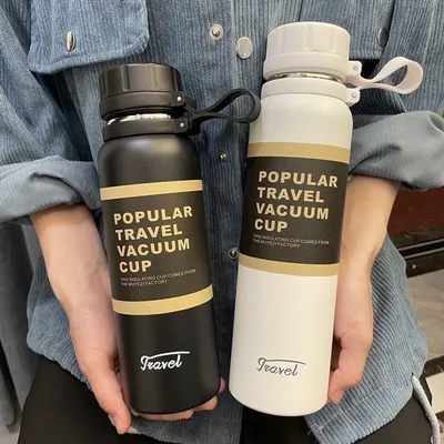 Buy Dual Stainless Steel 650ml 850ml 1100ml Vacuum Flask Climbing Fitness Thermal Tea Cup Insulated Cold Performance Outdoor Sports online manufacture