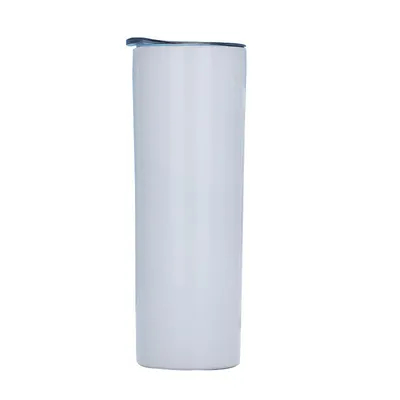 Buy Sublimation Blank 20 OZ Straight Skinny Tumbler With Straw Stainless Steel Double Wall Insulated Tumbler online manufacture