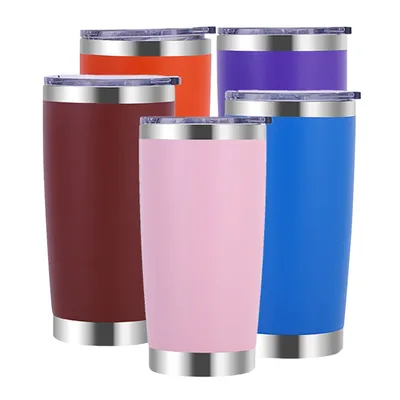 Buy Insulated Water Bottles 20oz 304 Stainless Steel Water Tumbler With Lid Reusable Water Bottle Keep Hot For Sports Gym Travel online manufacture