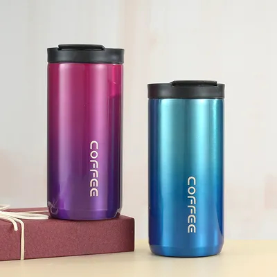 Buy COFFEE Mug, 17 Oz. Double Wall Stainless Steel Insulated Thermo Travel Vacuum Coffee Mug, Reusable, Double Wall, Hot And Cold Beverages Travel Mug, Spill Proof, Home, Office And Outdoor Use online manufacture