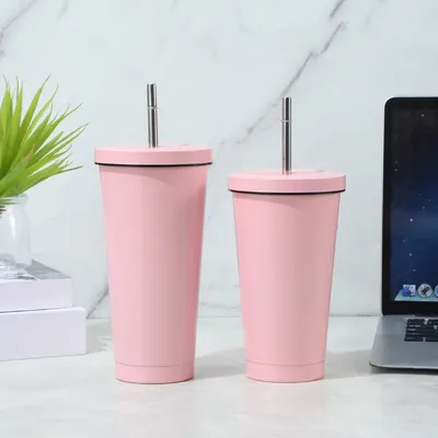 Buy 25 Oz Double Walled Travel Mug For Hot Cold Drinks Stainless Steel Insulated Coffee Cup With Splash-Proof Lid Metal Straw online manufacture