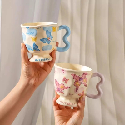 Buy Butterfly Ceramic Mug with USB Heating Base 300ml online manufacture