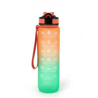 Buy Large Capacity Stylish Reusable Eco Friendly 1 Litre Water Bottle Gym Plastic Water Bottle With Leak Proof And One Click Open Customized Logo online manufacture