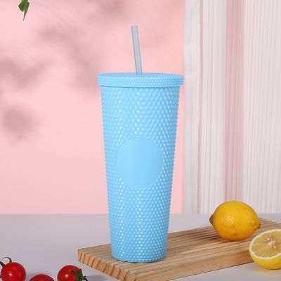 Buy Holiday Icy Lilac Bling Studded Plastic Cold Cup Tumbler 24oz online manufacture