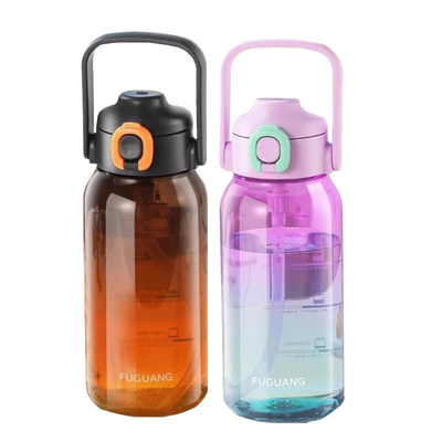 Buy 700m 1000ml Plastic Water Bottle Large Capacity Portable Outdoor Sports Gradient Color Water Bottle Environmental Protection And Health online manufacture