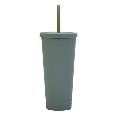 Buy Durable 24 Pieces Reusable Plastic Tumblers Plastic Smoothie Cups With Lids And Straws Versatile Usage For Picnics Weddings Birthday Parties online manufacture