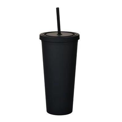 Buy Lightweight  Candy Color Skinny 22 Oz Plastic Tumbler Clear Double Wall Acrylic Tumblers With Straw 450/700ml Large Capacity Leak Proof Design online manufacture