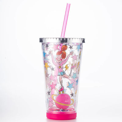 Buy Anti-leak DIY Sticker Straw Cup Portable And Convenient Drinking Cup High Appearance  Student Plastic Cup online manufacture