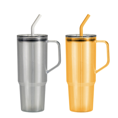 Buy Customizable 40oz Single-layer Handle Cup Large-capacity Straw Cup Portable Plastic Tumbler For Outdoor And Travel online manufacture