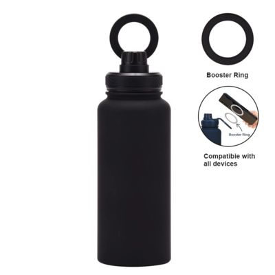 Buy New Cross-border Mobile Phone Magnetic Stand Water Cup Outdoor Large-capacity 1L Insulated Cup Stainless Steel Sports Water Bottle online manufacture