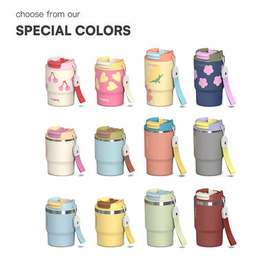 Buy Customized Cross-border Foreign Trade Insulated Flask Coffee Cups Double Drinking Drinkware Tether Water Tumbler Travel Portable Insulated Cups online manufacture