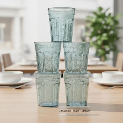 Buy Stackable Plastic Tumbler BPA Free Double Wall Durable Lightweight Drinkware Ideal for Restaurants Cafes and Event Venues online manufacture