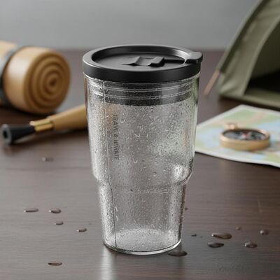 Buy Slide Closure Plastic Tumbler Double Wall Insulated Container Designed For Travel Camping And Daily Hydration online manufacture
