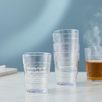 Buy Suitable For Hot And Cold Drinks Plastic Tumbler Dishwasher Safe Durable Reusable Clear Plastic Cups For Beverage Service online manufacture