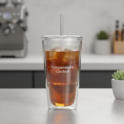 Buy Double Wall Plastic Tumbler Clear Cylinder Design Ensuring Beverage Temperature Control Durable Reusable and Lightweight online manufacture