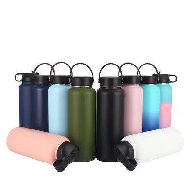 OEM Double Wall Sport Stainless Steel Water Bottle With Straw 350/550 ...