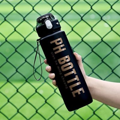 Bpa Free 1000ml 1 Litre Sipper Water Bottle With Straw For Adults Gradient Color 32 Ounce  Large Capacity  Many Colors Reusable Odour Free