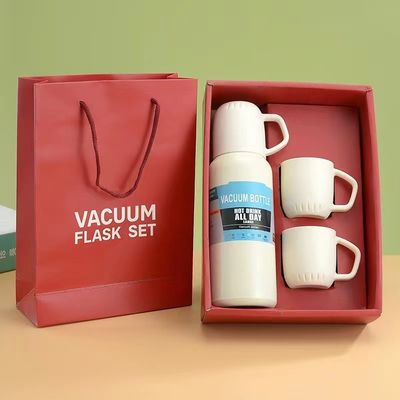 500ml Classic Vacuum Flask Thermos With 3 Mugs Durable Stainless Steel Corrosion & Oxidation Resistant Keeps Drinks Hot Or Cold For Up To 24 Hours