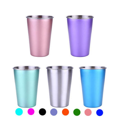 Stainless Steel Shot Glass 6oz Drinking Vessel Wine Cup Unbreakable Coffee Tea Cup For Outdoor Camping Travel Silver