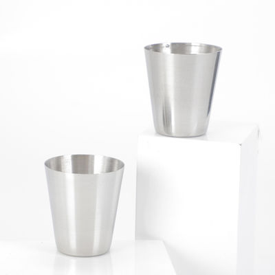 2Pc 304 Stainless Steel Cup 13.52oz 400ml Water Cup Unbreakable Shatterproof Metal Drinking Tumbler For Bar Restaurant Gold